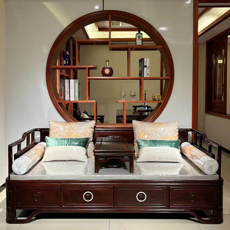 Katil Kayu Pepejal Gaya Cina Baharu